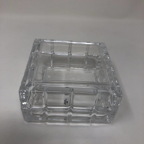 Lead Crystal Keepsake Trinket Jewelry Box Avon 1999 Perceive France NOS NEW NIB - Picture 3 of 11